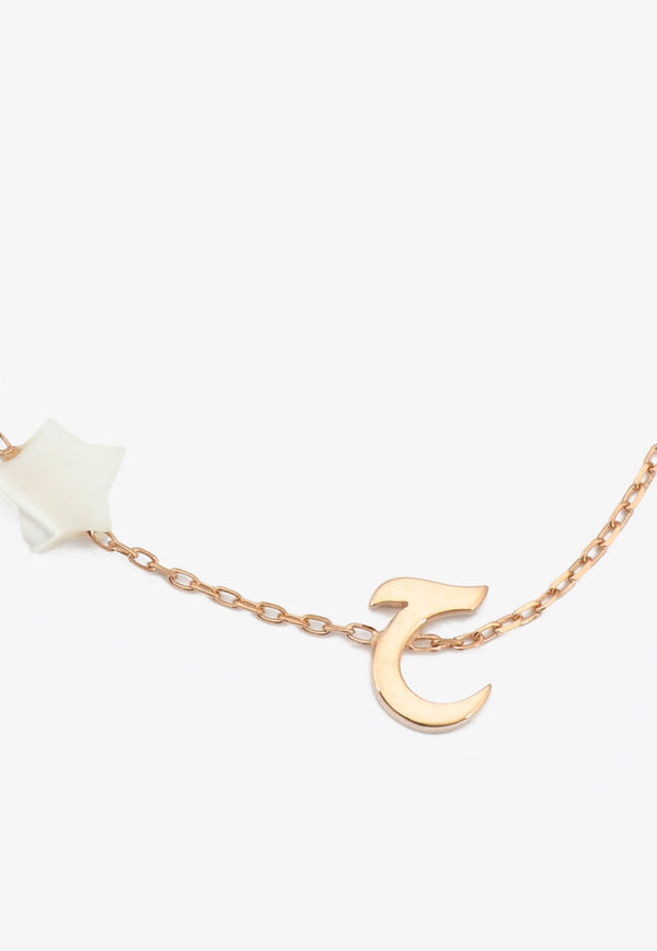 Vivid Jewelers ح Bespoke Baby Bracelet in 18-karat Rose Gold and Mother-of-Pearl Rose Gold