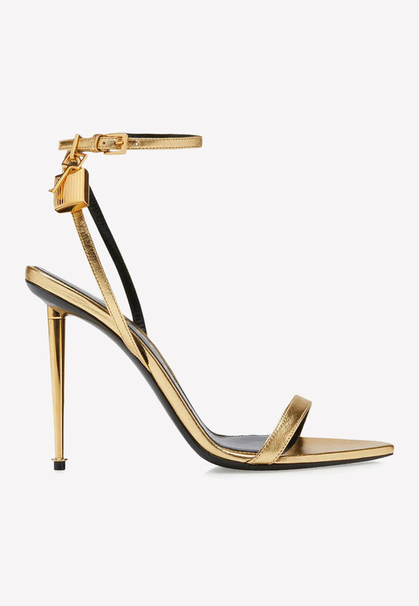 Tom Ford 115 Padlock Leather Sandals W2272-LSP014G 1Y004 Gold
