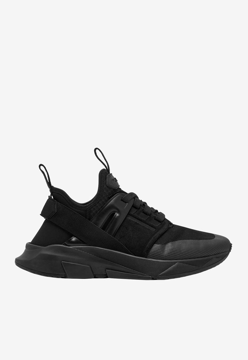 Tom Ford Jago Low-Top Sneakers in Nylon Mesh W2818-TOF004N 1N002 Black