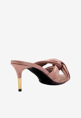 Tom Ford 65 Pleated Satin Mules W3278-ISA049G 1P019 Pink