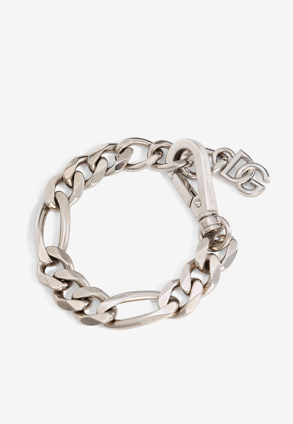 Dolce & Gabbana DG Pendant Link Bracelet Silver WBN5C4 W1111 87655