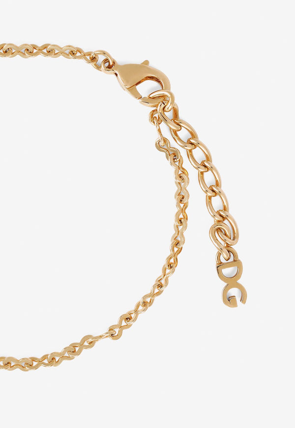 Dolce & Gabbana Chain Logo Monogram Bracelet  Gold WBN5L3 W1111 ZOO00