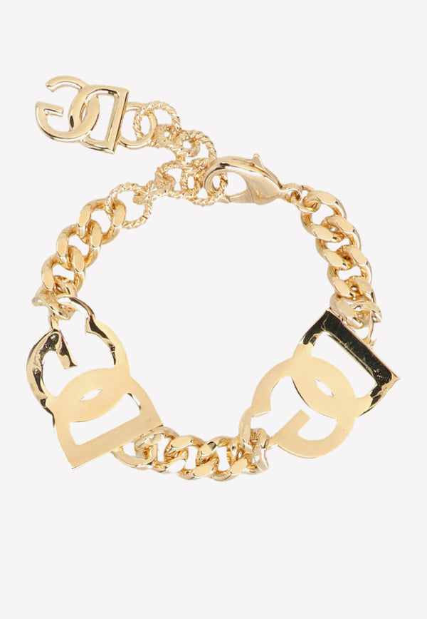 Interlock Logo Crystal-Embellished Bracelet Dolce & Gabbana WBO4S3 W1111 ZOO00