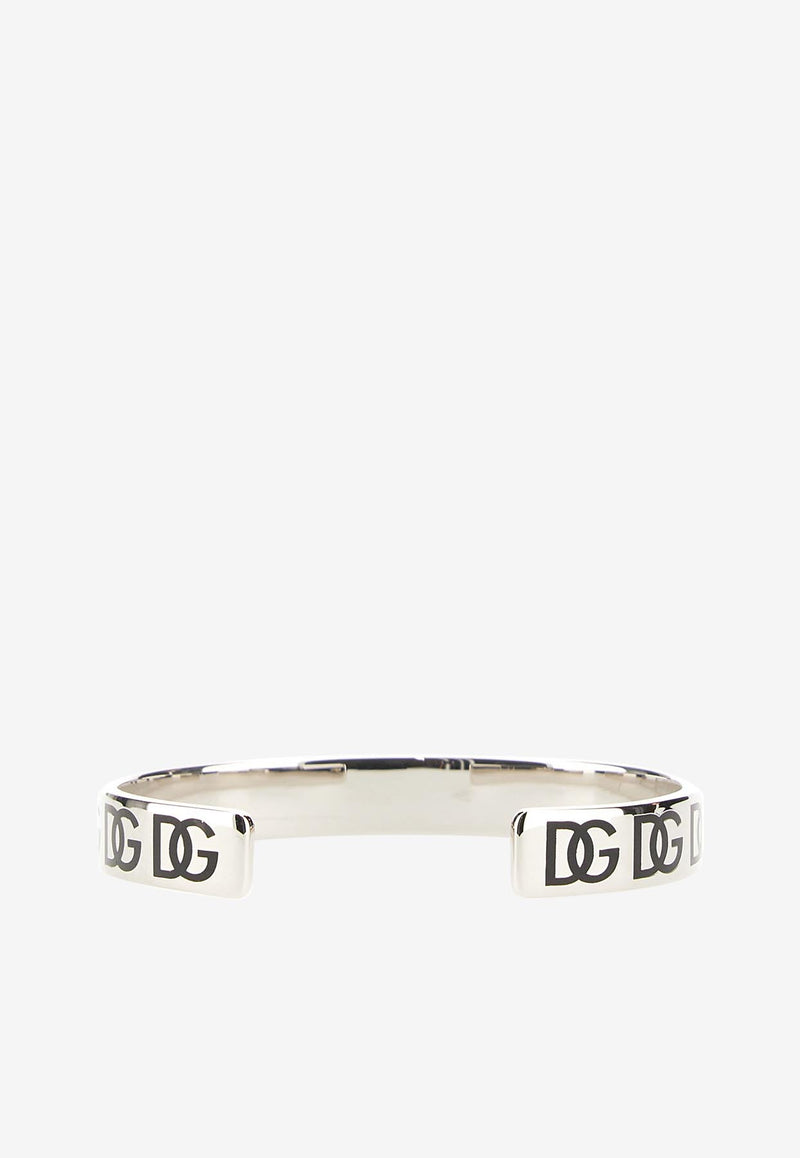 Dolce & Gabbana Logo Monogram Cuff Bracelet Metallic WBP3L1 W1111 87655