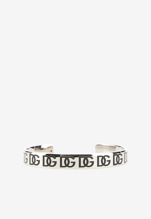 Dolce & Gabbana Logo Monogram Cuff Bracelet Metallic WBP3L1 W1111 87655