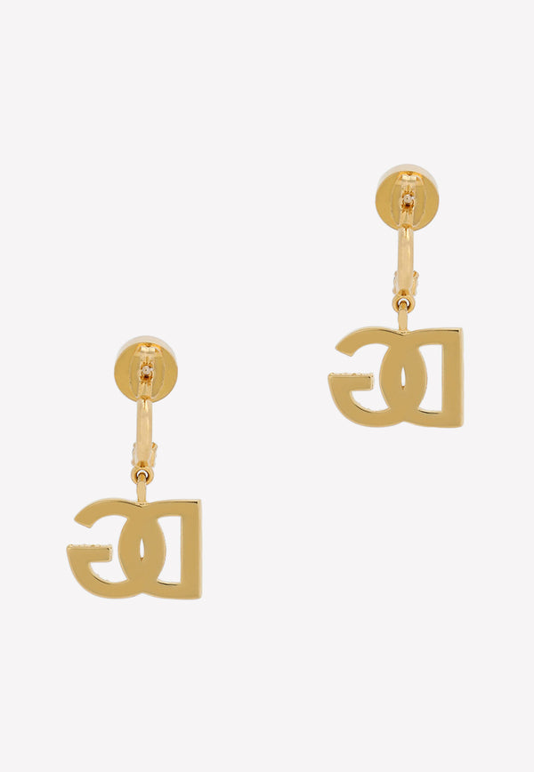 Dolce & Gabbana DG Logo Crystal Earrings Gold WEN6L1 W1111 ZOO00