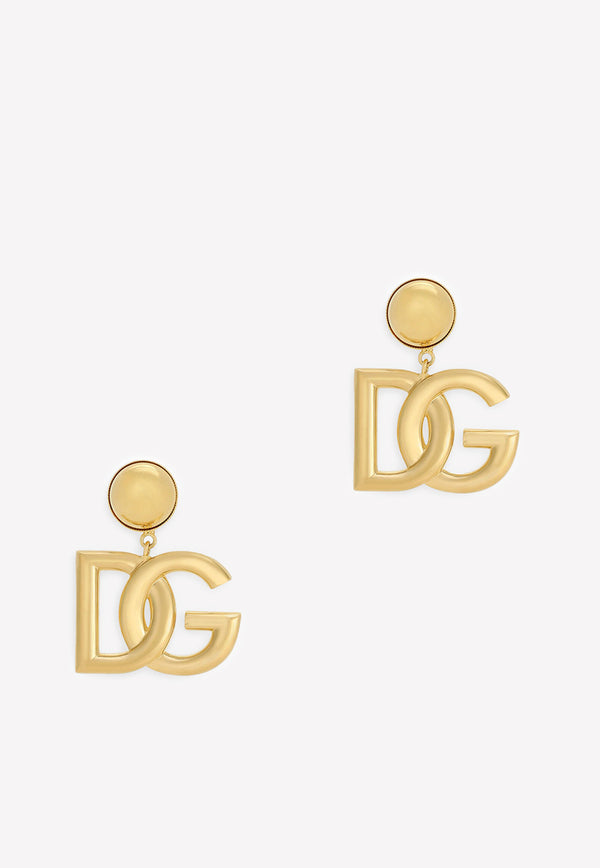 Dolce & Gabbana DG Logo Clip-On Earrings Gold WEN6P2 W1111 ZOO00