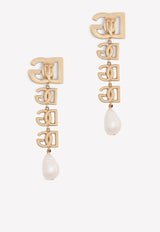 Dolce & Gabbana Clip-On DG Drop Earrings Gold WEN6P5 W1111 ZOO00