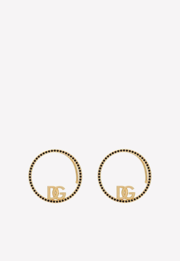 Crystal-Embellished Logo Ear Cuffs Dolce & Gabbana WEP2L4 W1111 ZOO00