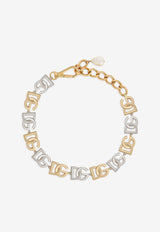 Dolce & Gabbana Interlock Logo Monogram Choker Metallic WNP2L2 W1111 87562