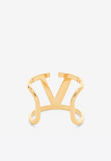 Valentino Gold Vlogo Signature Calfskin Bracelet WW2J0E21METCS4
