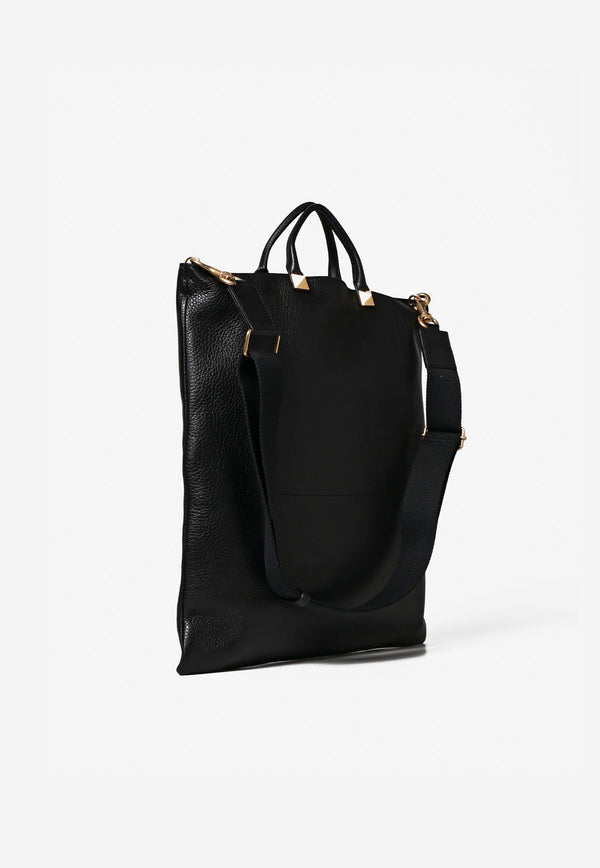 Valentino Leather Tote Bag Black XY2B0B39FTBBLACK
