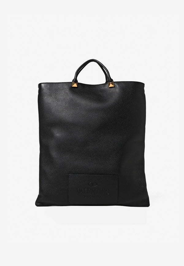 Valentino Leather Tote Bag Black XY2B0B39FTBBLACK