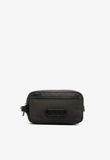 Tom Ford Logo Patch Leather Pouch Bag Khaki Y0334-TNY017G 3EN02
