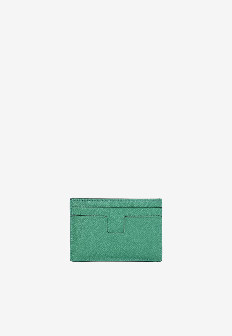 Tom Ford TF Cardholder in Grained Leather Green YM232-LCL081G 1E012