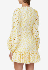 Acler Walker Cotton Dress Yellow Acler-591