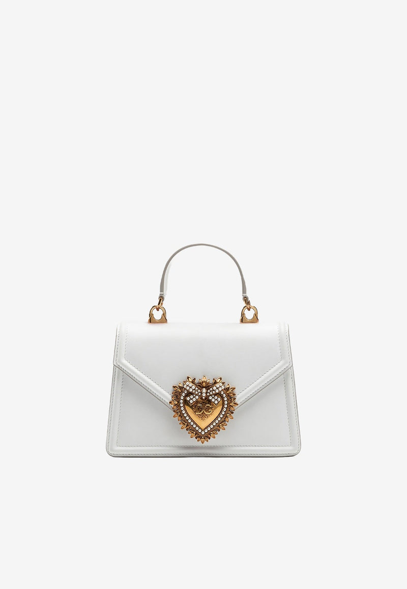Dolce & Gabbana Small Devotion Metallic Leather Top Handle Bag BB6711 AV893 80002