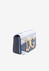 Dolce & Gabbana DG Girls Patchwork Denim Chain Clutch BB6885 AO621 8M800
