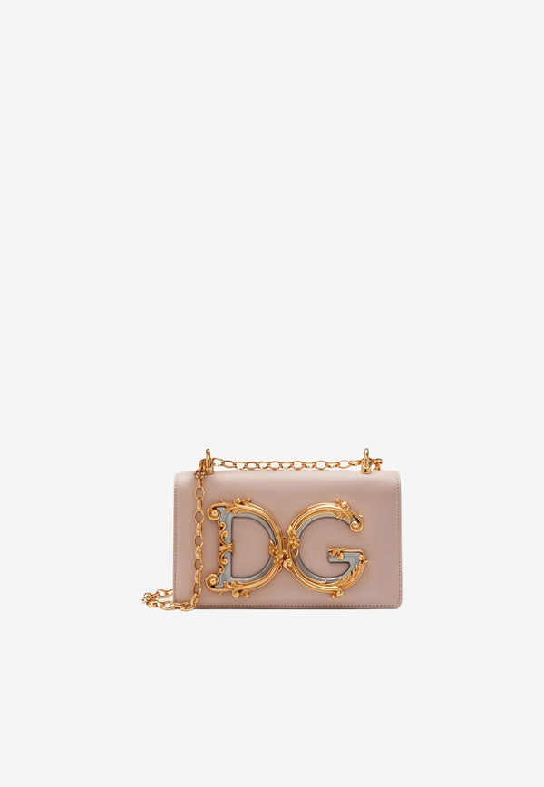Dolce & Gabbana DG Girls Calfskin Chain Phone Bag BI1416 AW070 80412