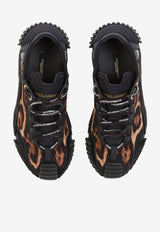 حذاء رياضي NS1 مصنوع من قماش بطبعة جلد الفهد وسهل الارتداء