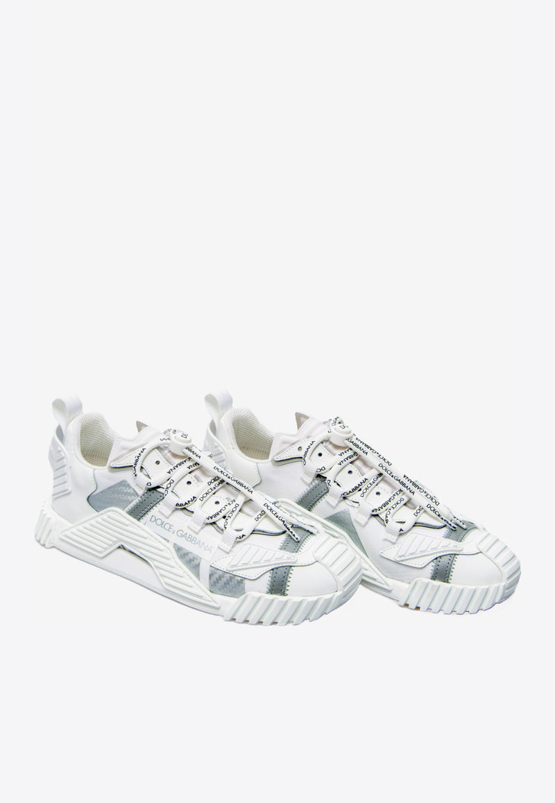 Dolce & Gabbana White NS1 Sneakers in Mixed Materials CS1770 AJ969 8B930