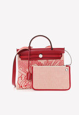Pegase Pop Herbag Zip Retourne 31 PM in Rouge Piment Vache Hunter and Toile