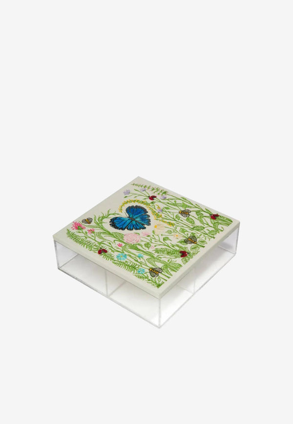 Stitch Jo Spring Themed Embroidered Box Multicolor