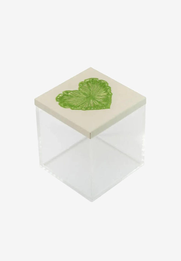 Stitch Jo Heart Leaf Acrylic Box Transparent