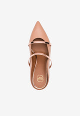 Malone Souliers Nude Maureen 70 Mules in Nappa Leather MAUREEN 70-69 NUDE/ROSE GOLD