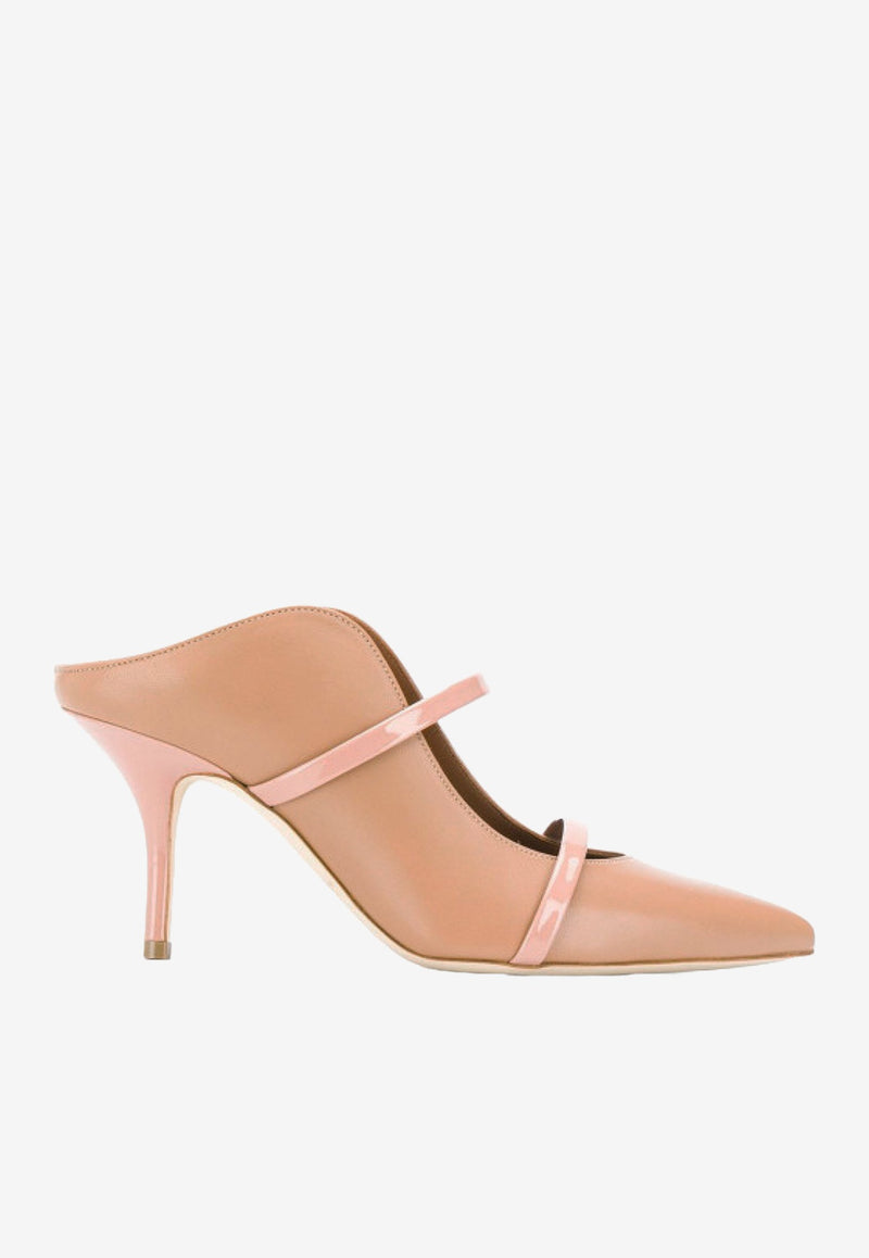 Malone Souliers Nude Maureen 70 Mules in Nappa Leather MAUREEN 70-89 NUDE/BLUSH