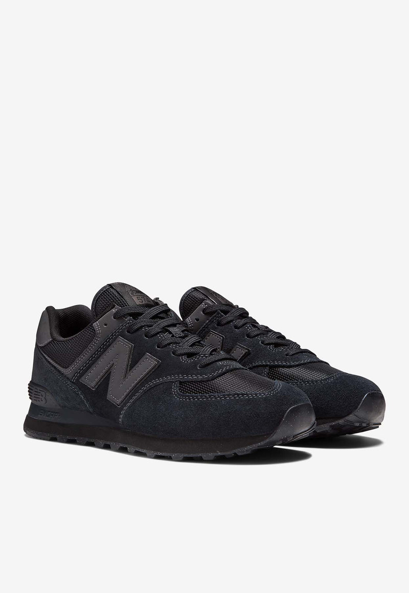 New Balance 574 Low-Top Sneakers in Black ML574EVE