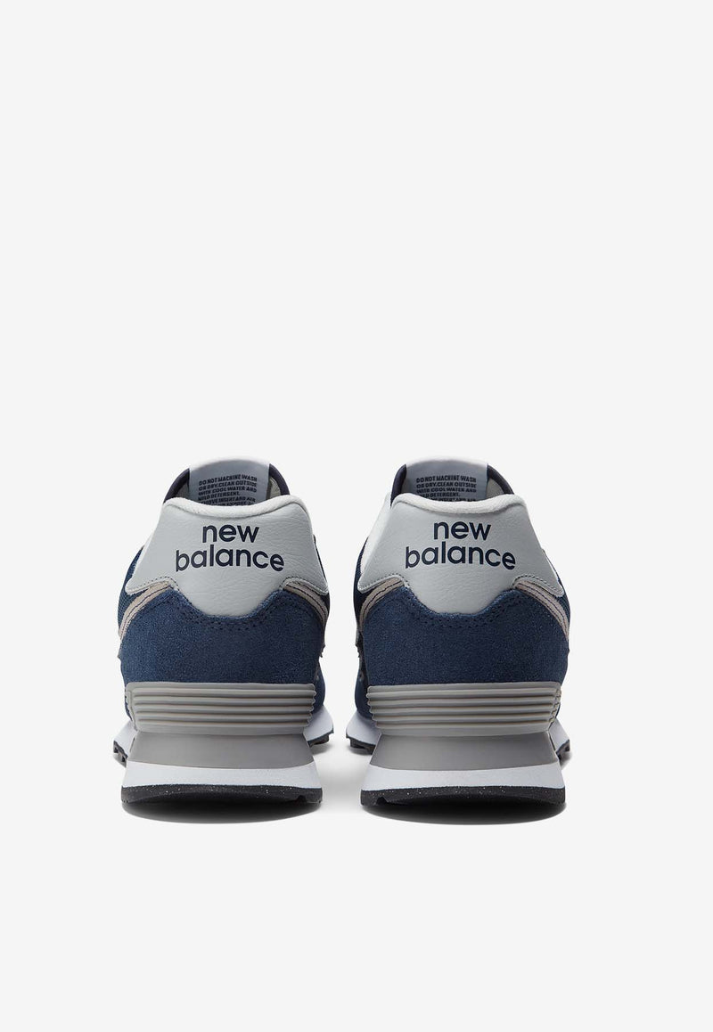 New Balance 574 Core Low-Top Sneakers in Navy with White ML574EVN