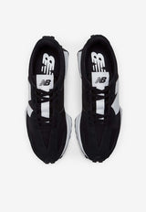 New Balance 327 Low-Top Sneakers in Black with White MS327CBW