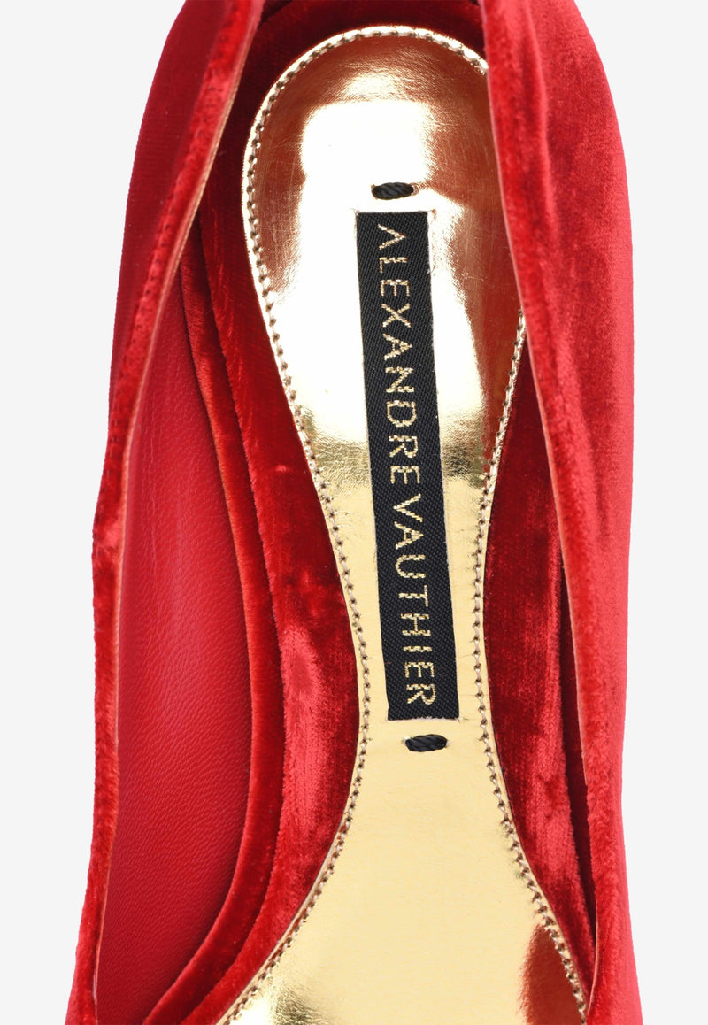 Velutto Velvet Leather Pointed Pumps