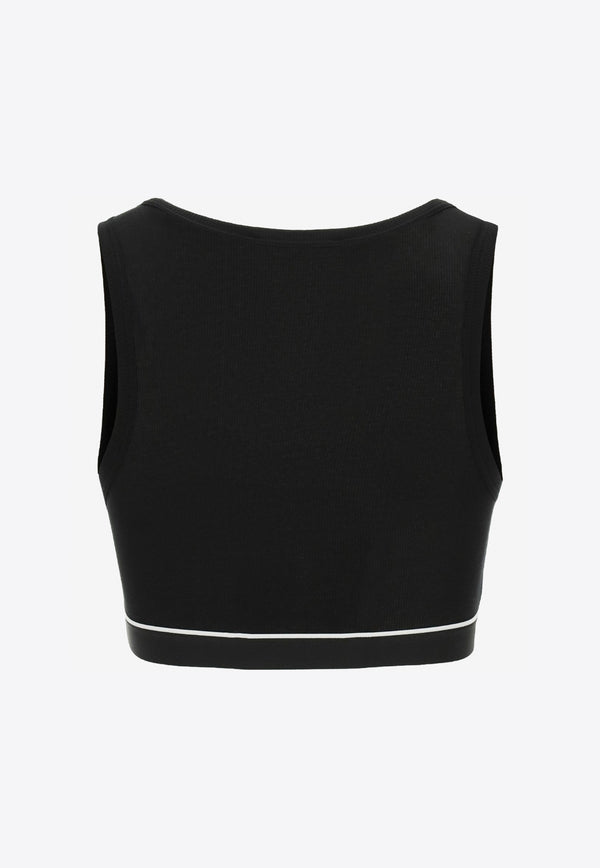 Dolce & Gabbana Black Logo Cotton Brassiere Top O7B05T FUGF5 N0000