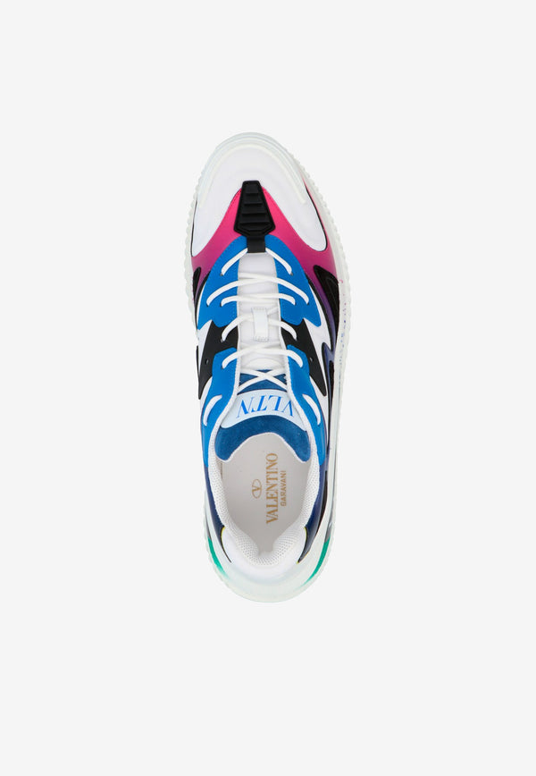 Valentino Wade Runner Sneakers in Neoprene and Fabric-Multicolor-VY2S0D95LBM KM0