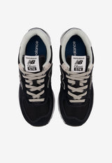 New Balance 574 Sneakers in Suede and Mesh Black WL574EVB