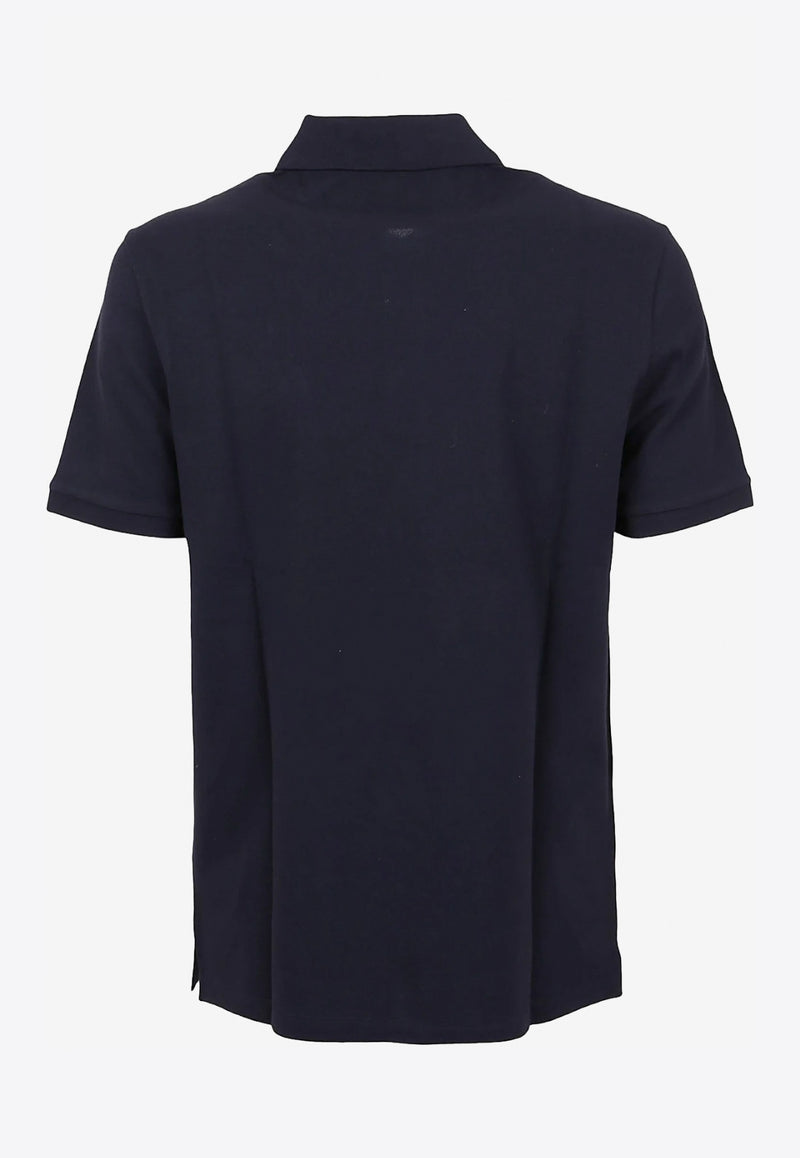 Valentino Blue VLTN Polo T-shirt in Cotton Piqué WV3MH01N72E 598